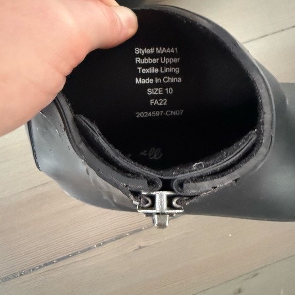 Madewell Zip-Up Lugsole Rain Boot size 10 - Picture 7 of 8